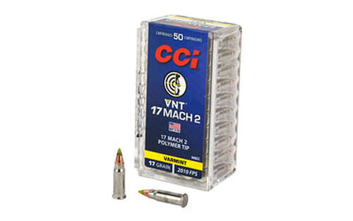 Ammunition CCI Ammunition Mach 2 17HM2 CCI 17 MACH 2 17GR VRMNT TIP 50/5000 • Model: Mach 2